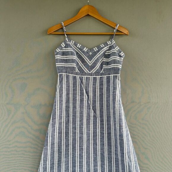 🎉5 for $45 🎉 St Tropez West Dress Maxi Long Size 4 Pure Linen - Picture 2 of 10